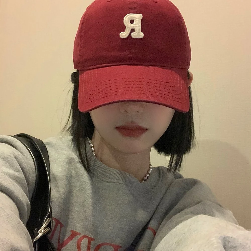 棒球帽鸭舌帽软顶帽子春夏显脸小弯檐帽子运动休闲
