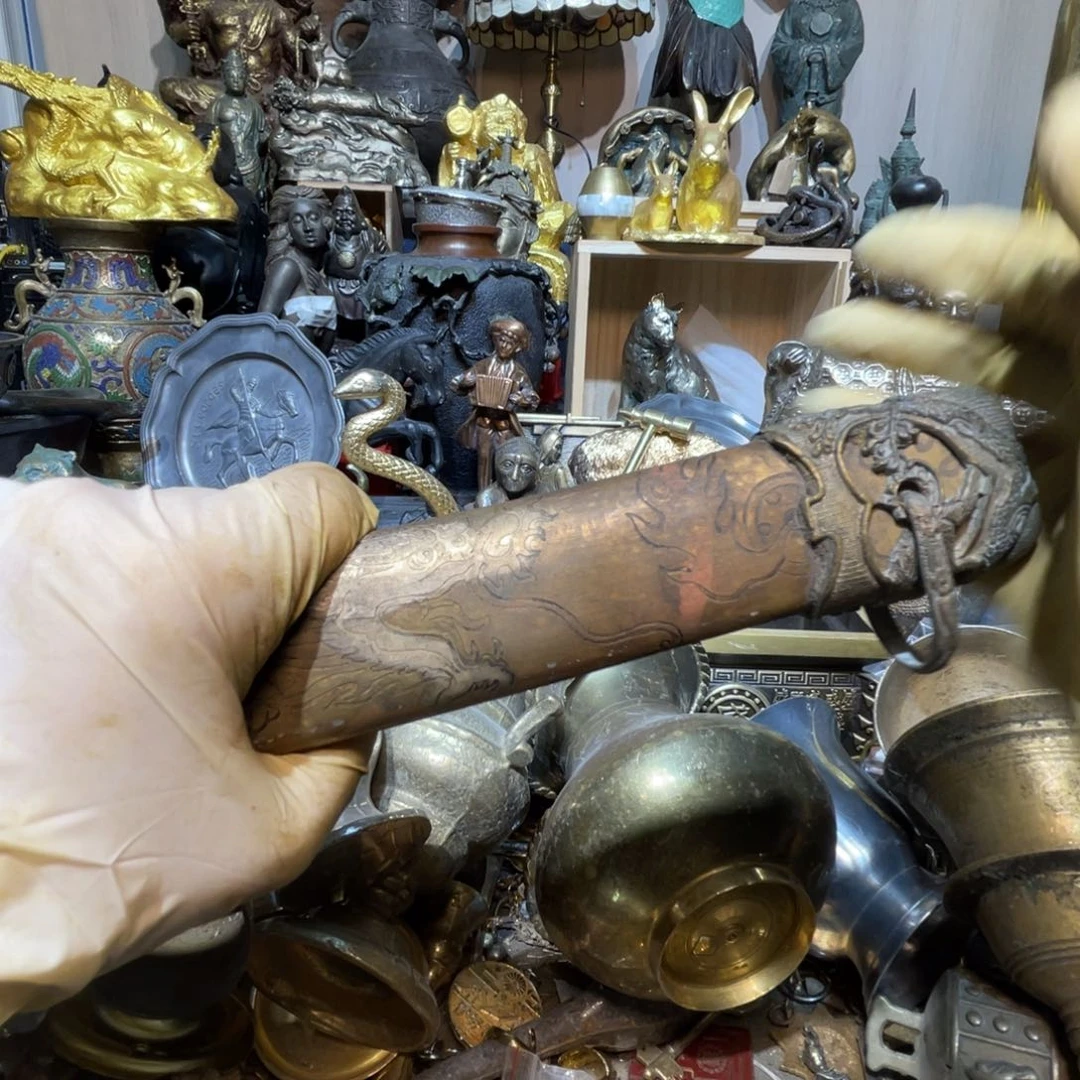 茶盏饮**源大阪回流铜器摆件680