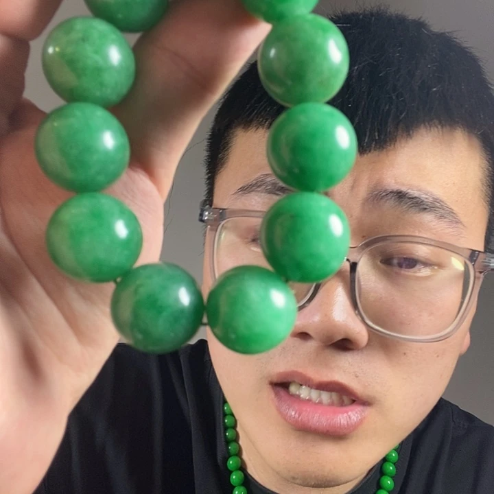 未镶嵌手链翡翠高端时尚2.0大哥手串