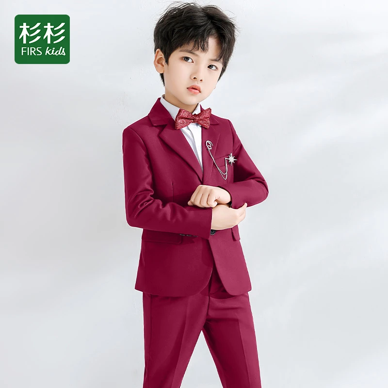 FIRS kids/杉杉西装套装花童礼服男童中大童帅气英伦钢琴演出服