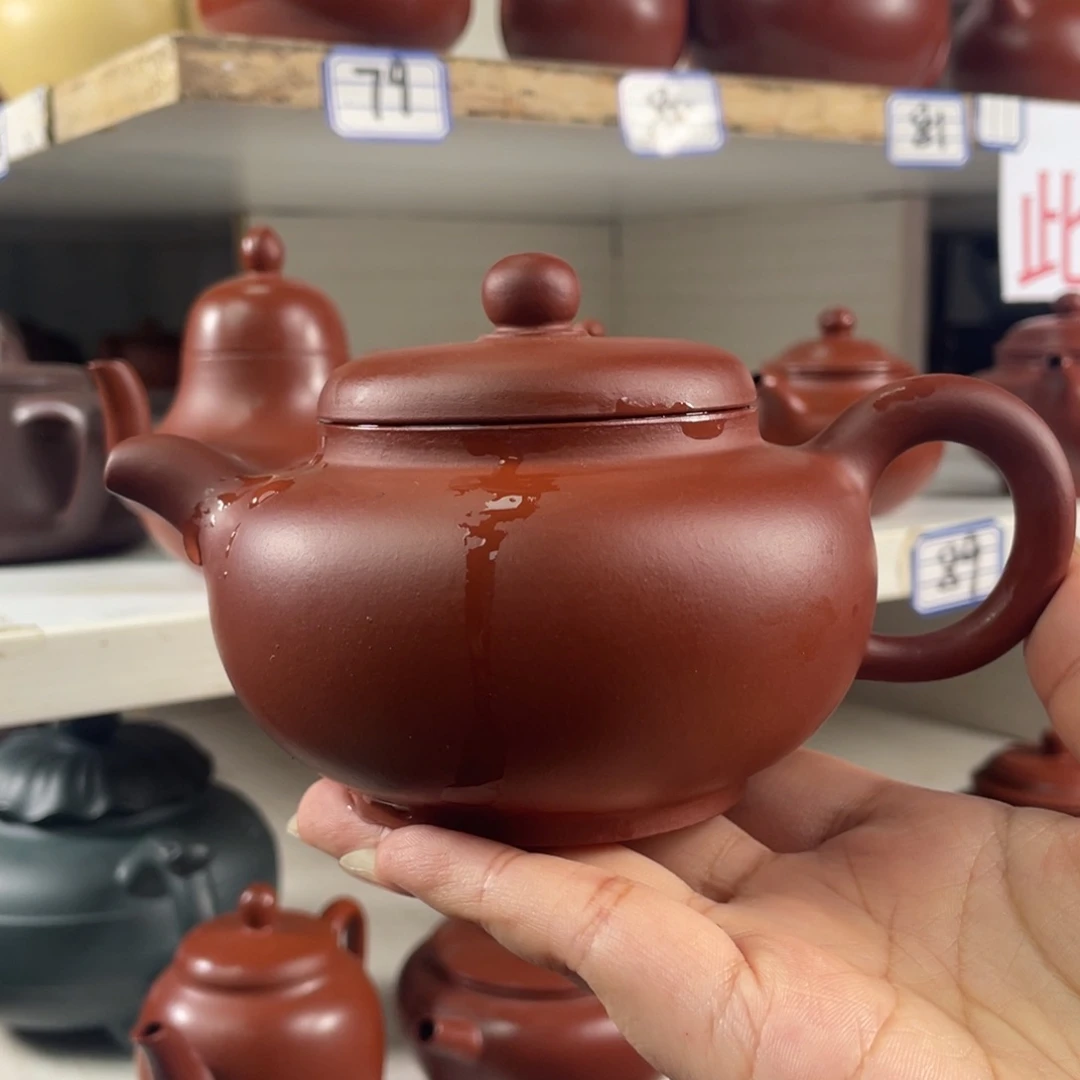 茶壶紫砂朱泥半手230毫升