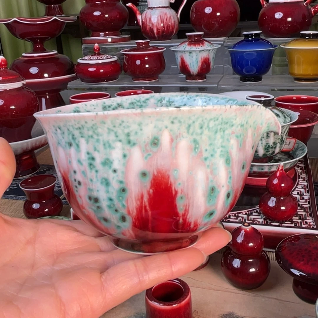 景德镇原矿釉公道杯