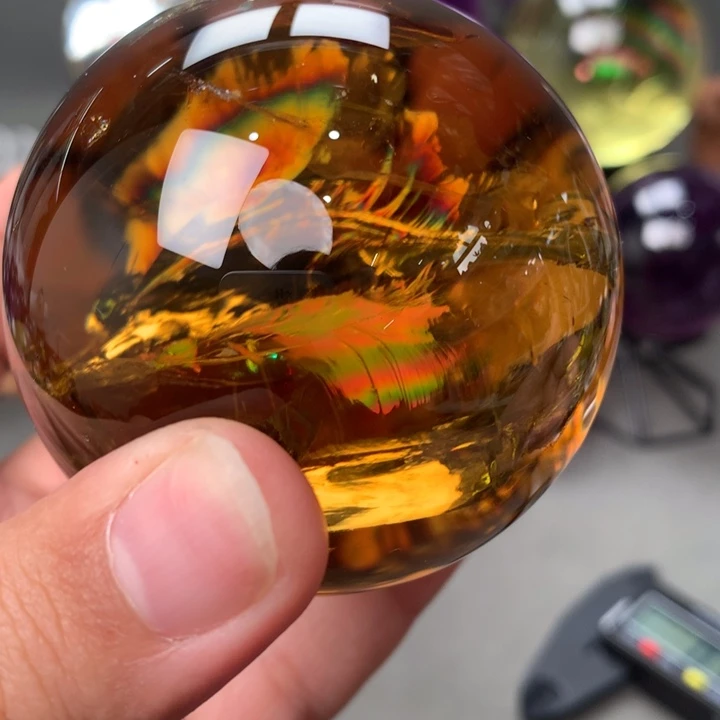 未镶嵌珠宝半成品水晶天然黄6.3