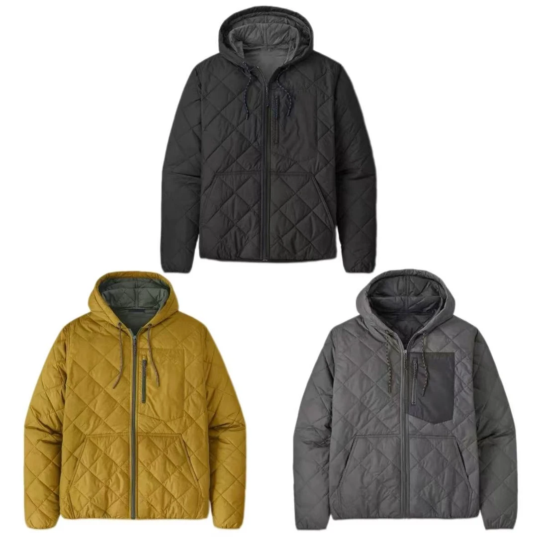 Sweet DD-BT系列三色钻石菱纹连帽飞行员棉服