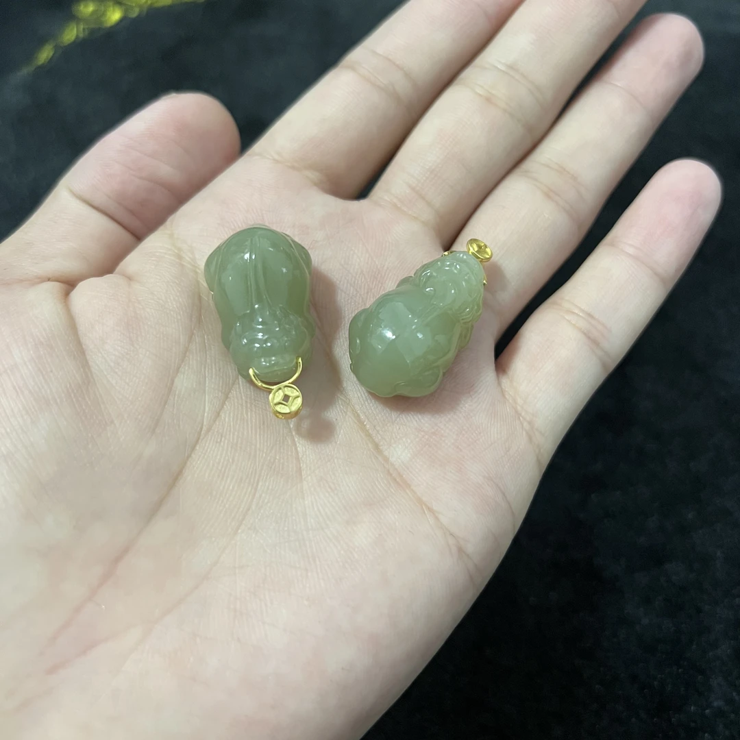 【来财】和田玉貔貅吊坠约26*17mm