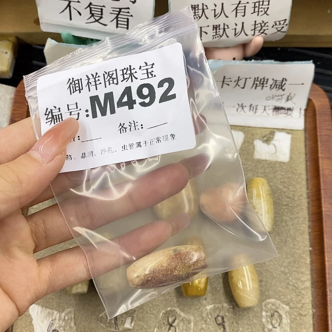 硅化珊瑚（珊瑚玉）未镶嵌颈饰小***舞