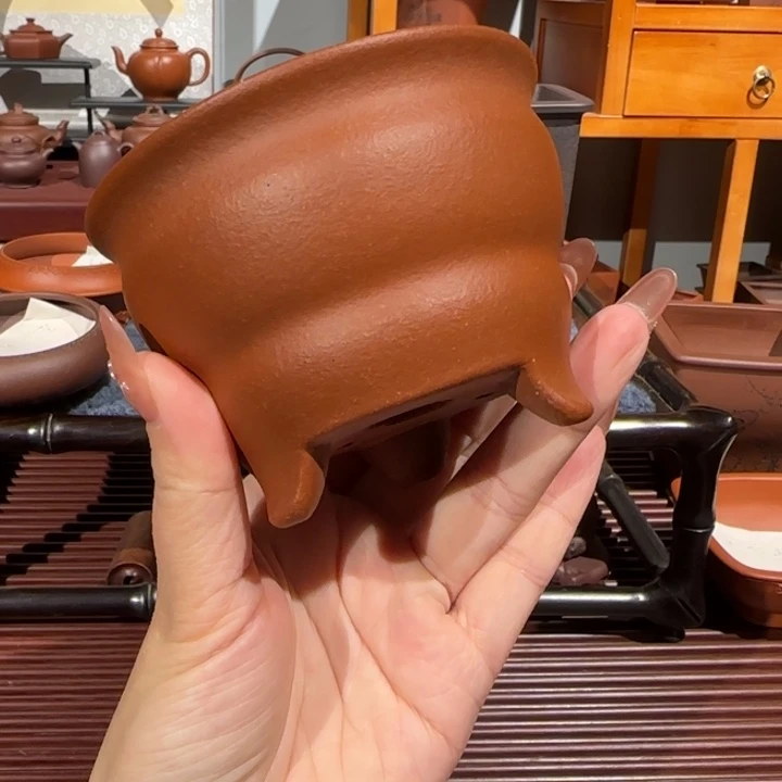 紫砂花盆口径8深度5.5