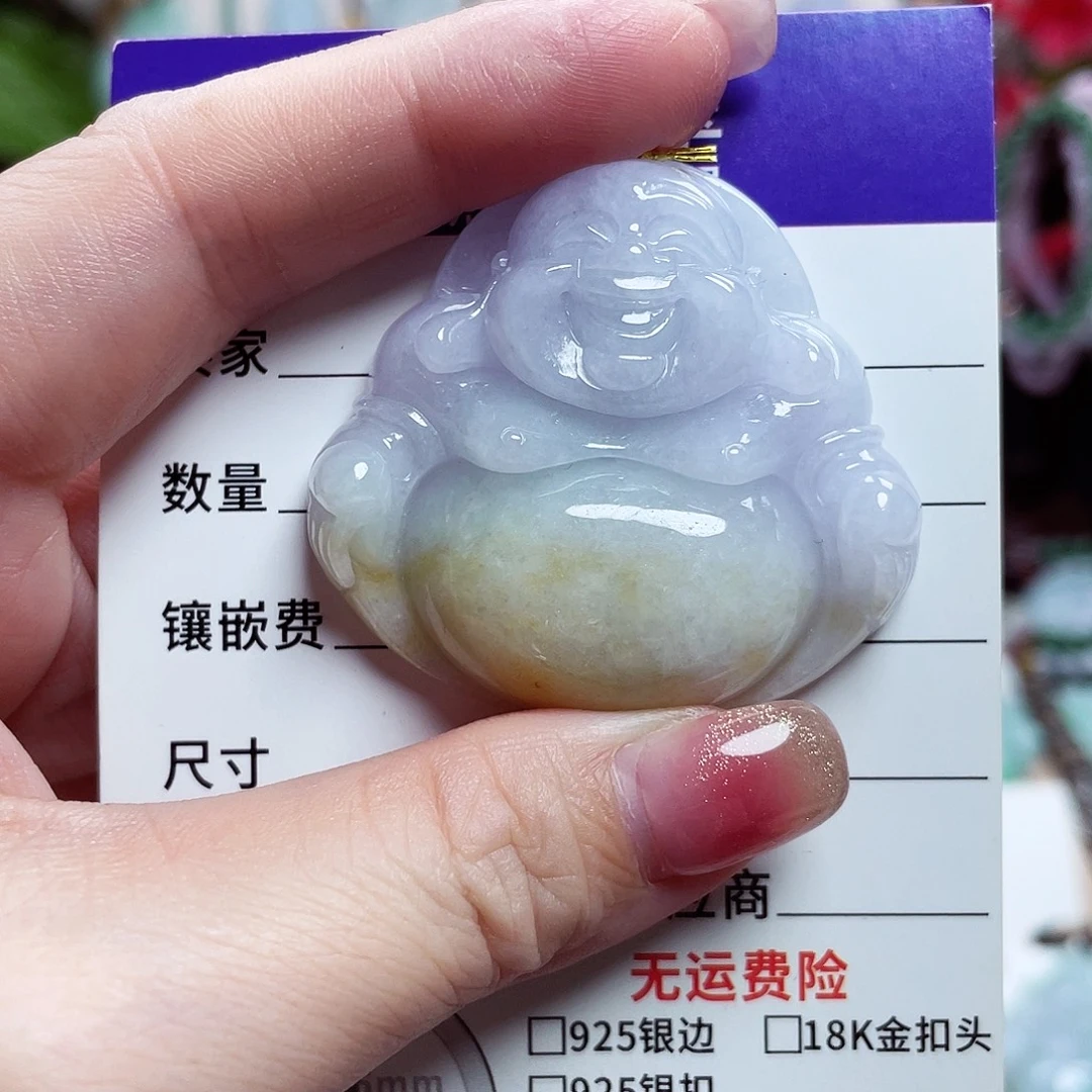 翡翠未镶嵌颈饰佛公15