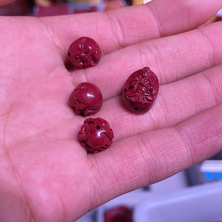 天然辰砂马兔猪大日直接发