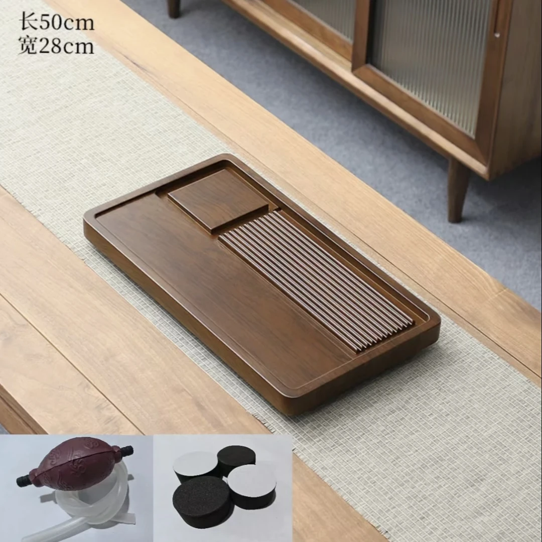 品益50*28茶盘家用实木功夫泡茶台排水干泡茶台简易办公茶海