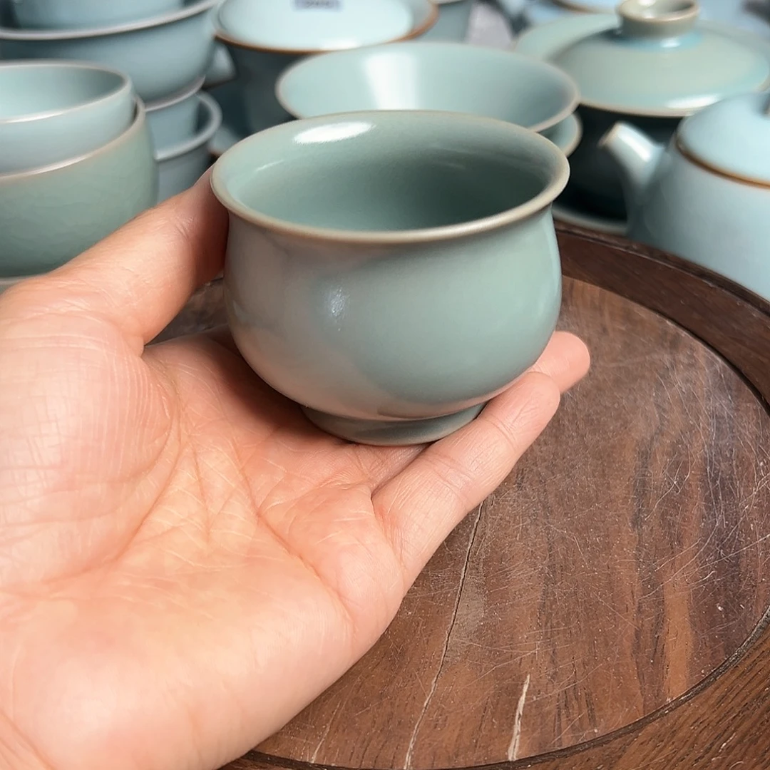 瓷片仿古主人杯微微瑕