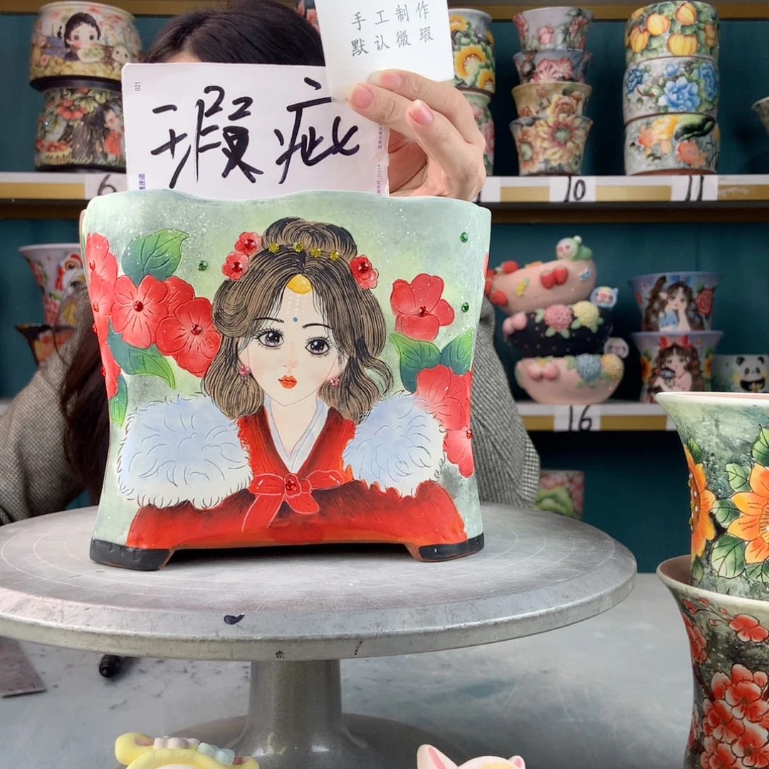 罐景德镇手工瑕疵634