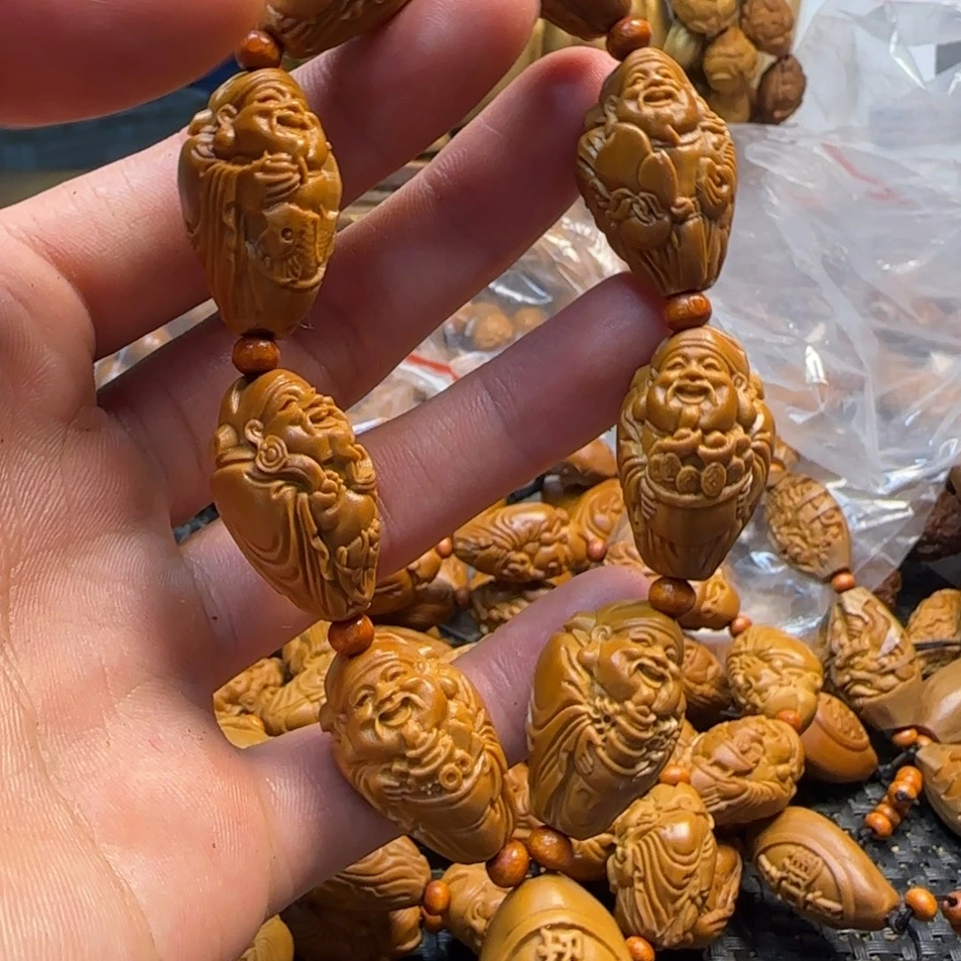橄榄核手串/手链八宝财神
