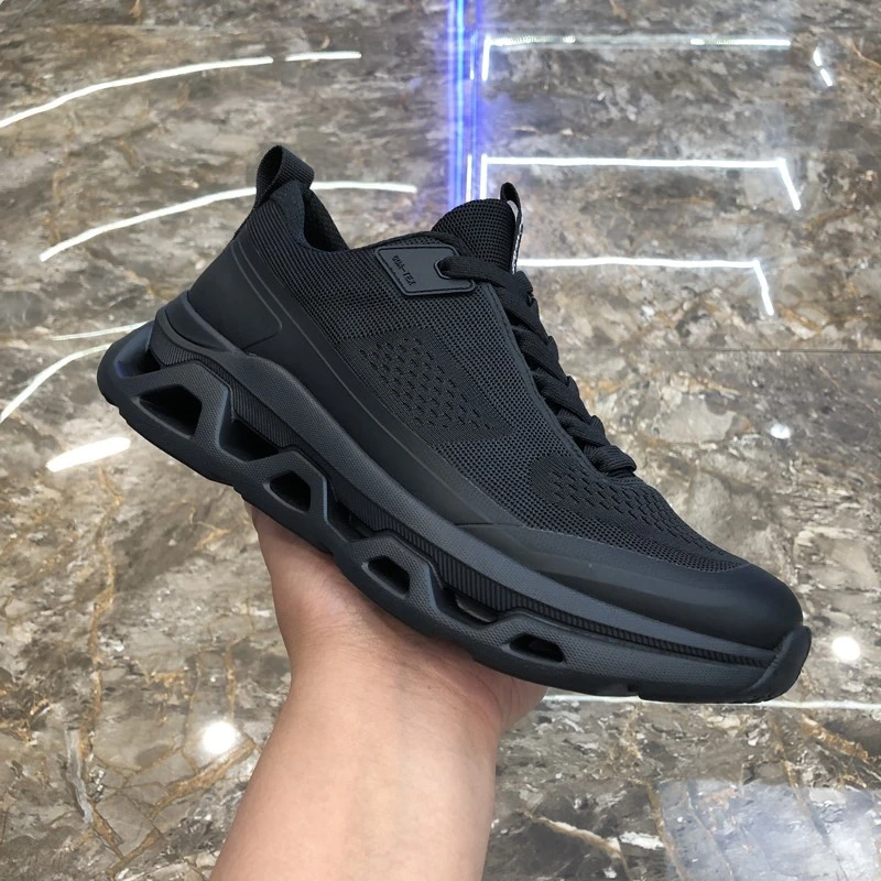 夏季新款飞织网面运动鞋百搭时尚潮鞋厚底轻便男士休闲高档潮男鞋