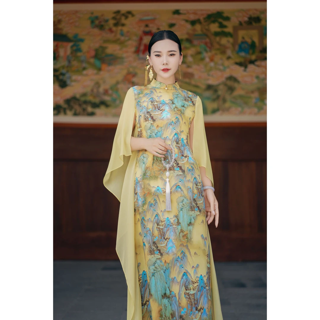 如画 | 连衣裙夏季新款新中式国风古典设计师款气质连衣裙