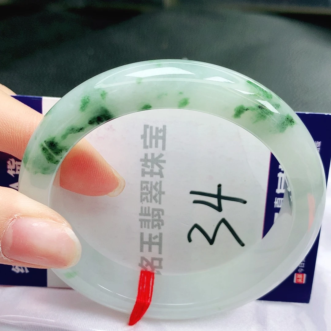 翡翠手镯未镶嵌缅甸天然a货翡翠手镯