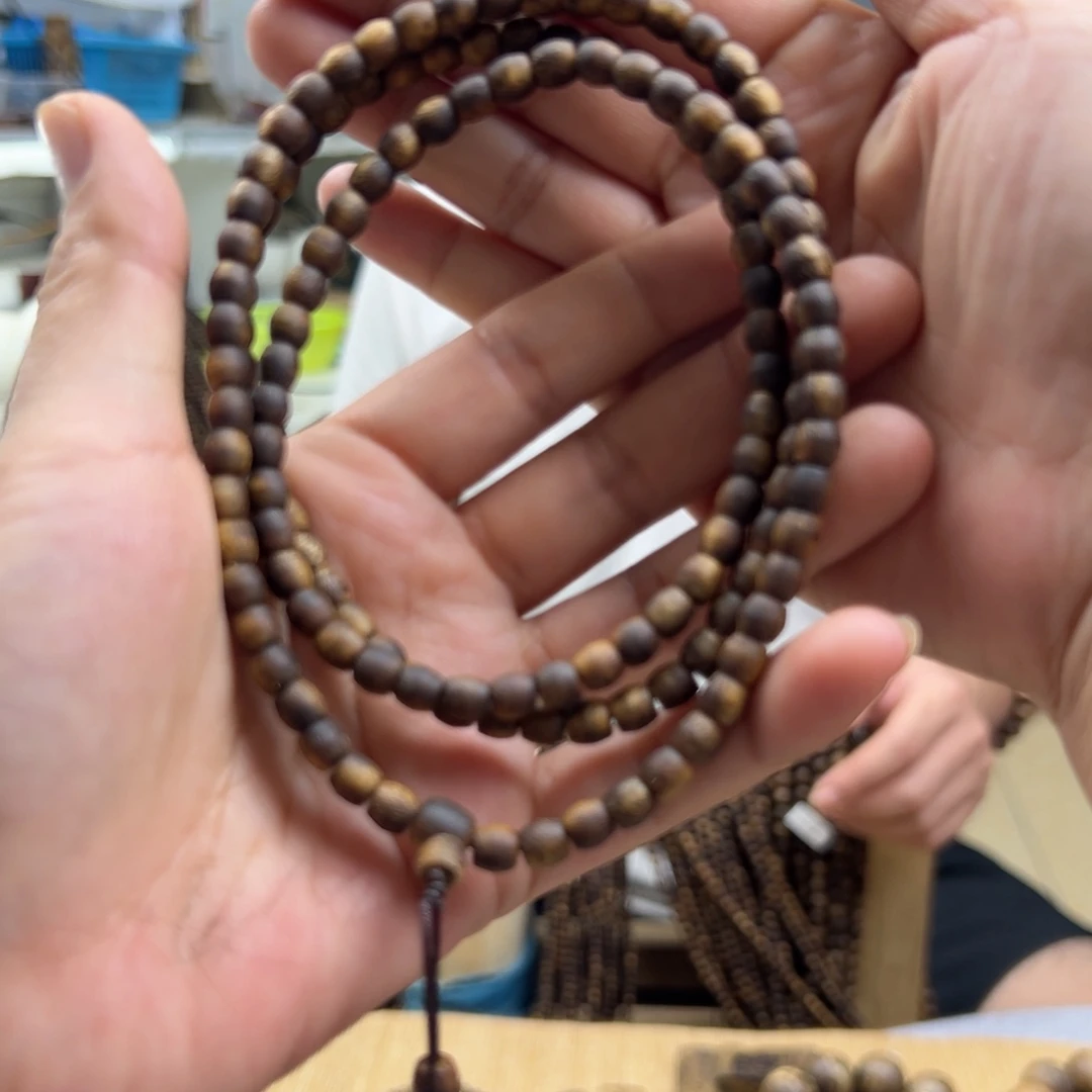 手串沉香05古珠多圈10克