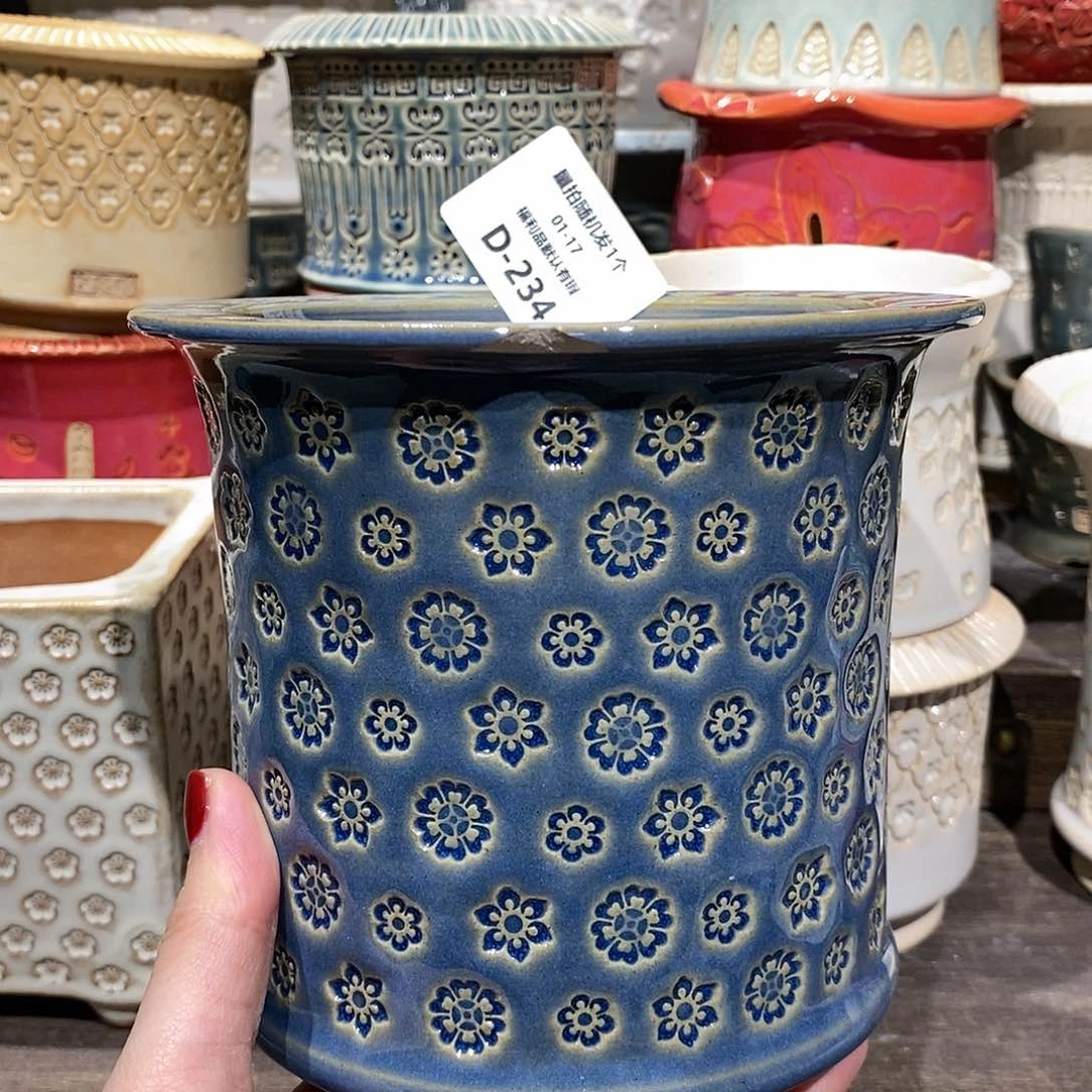 七里烧花盆1-17-234口径10