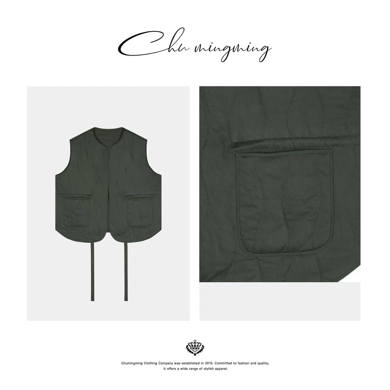 【CHU/2024SSNEW】原创设计 《薄荷》休闲棉马甲LX44