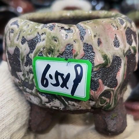 红陶粗陶花盆手工