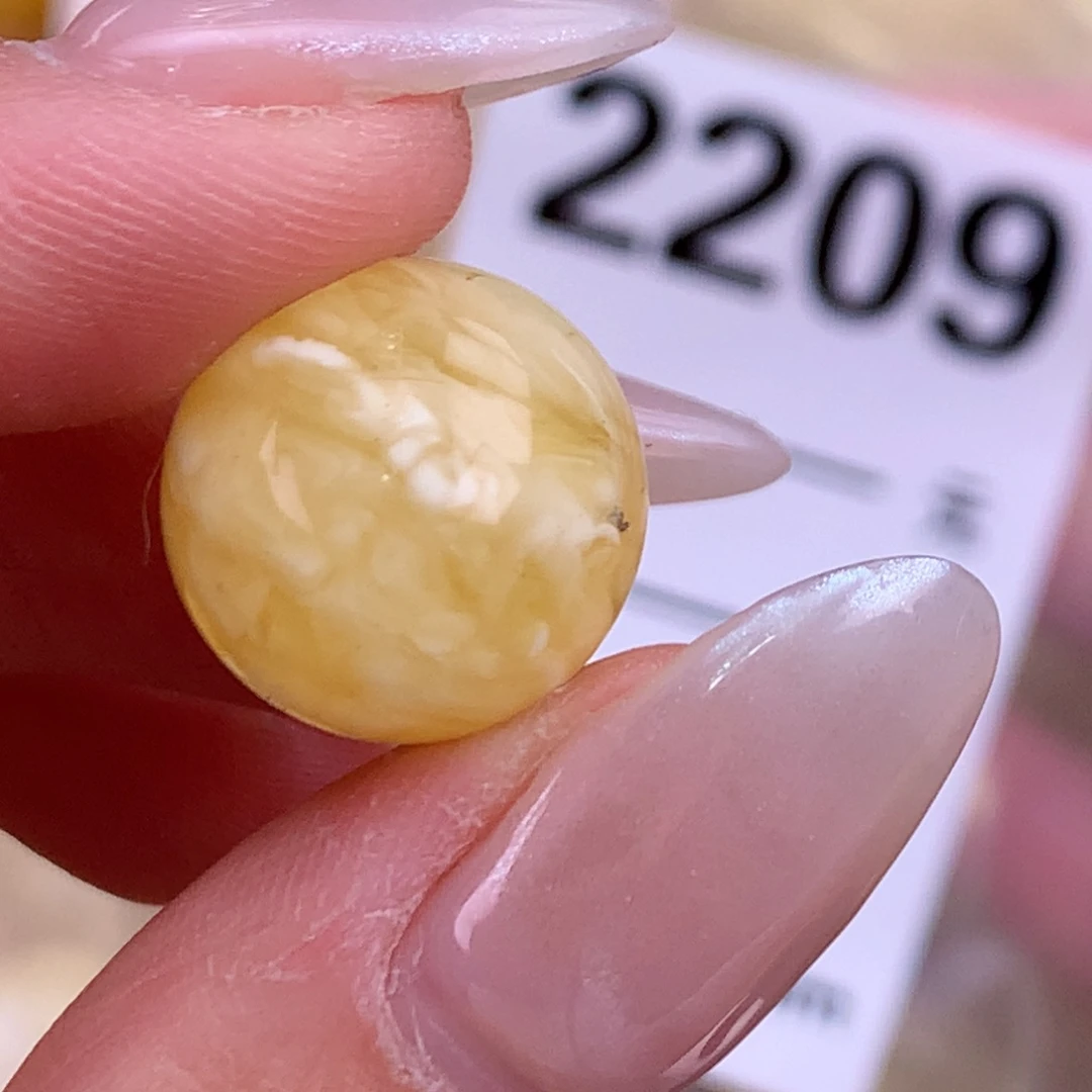 蜜蜡未镶嵌珠宝奇石14.8粉