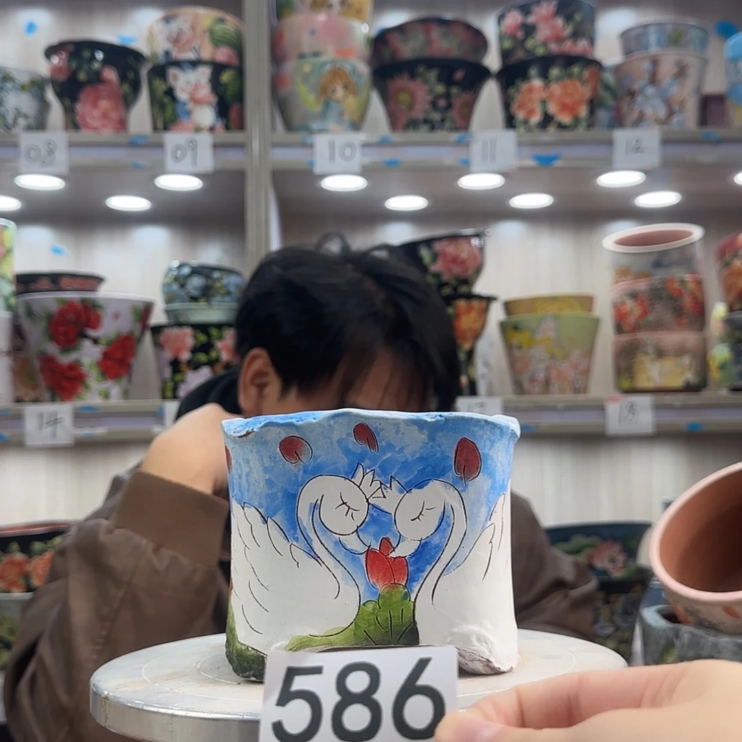 花盆紫砂瑕疵瑕疵586