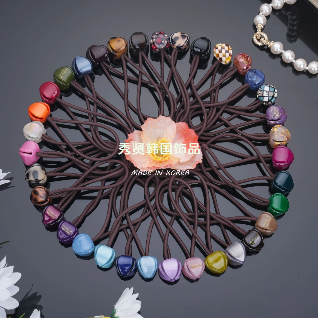 韩国BF花苞细发圈气质时尚小件饰品韩版精致小清新手工成人ins