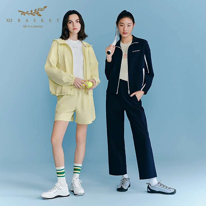 XII BASKET十二篮25春新款纸感户外防泼直筒休闲裤女7C35120400