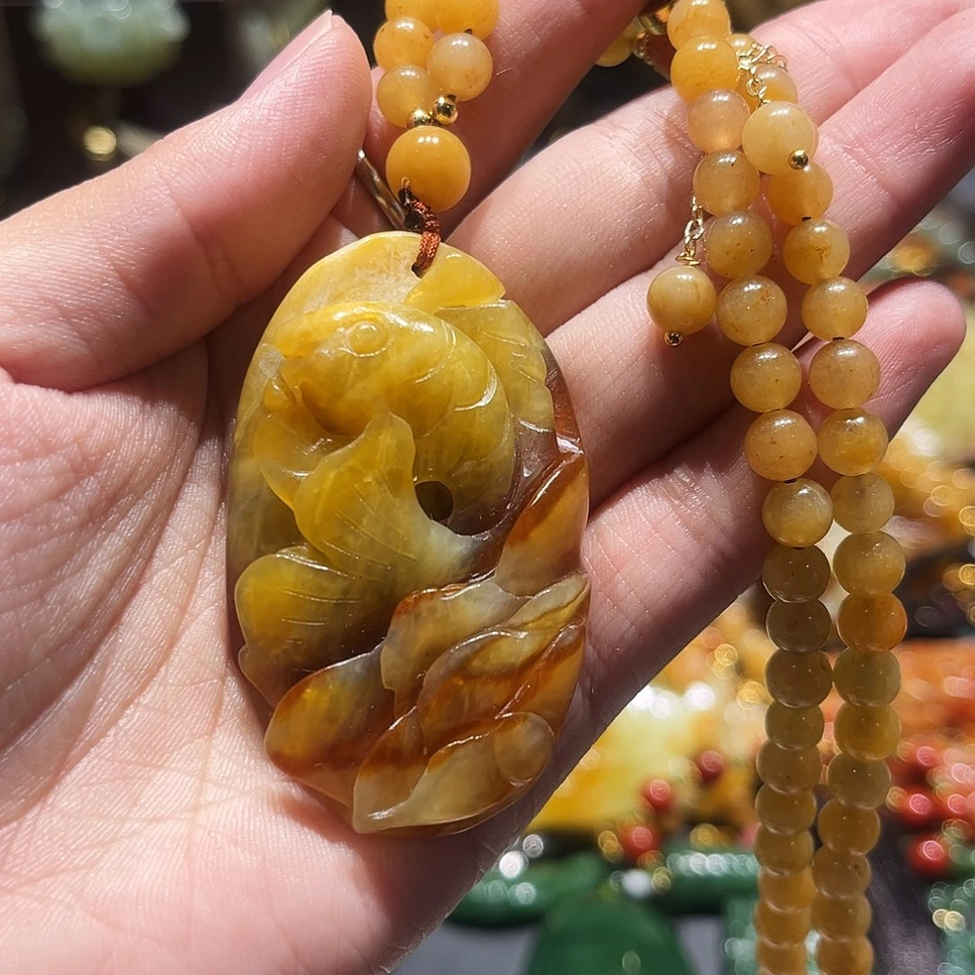 未镶嵌岫玉毛衣链