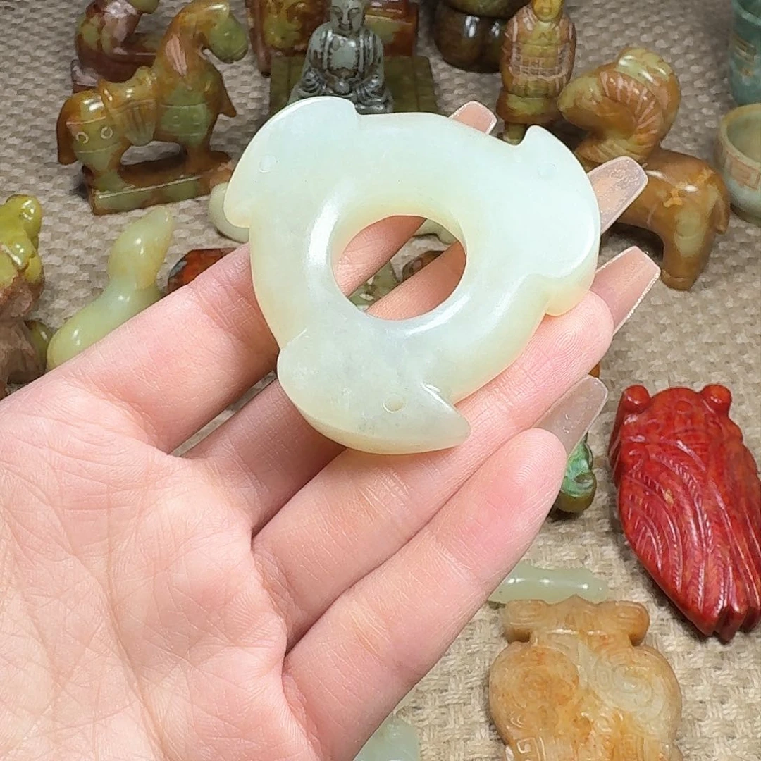 白玉菩提吊坠挂件