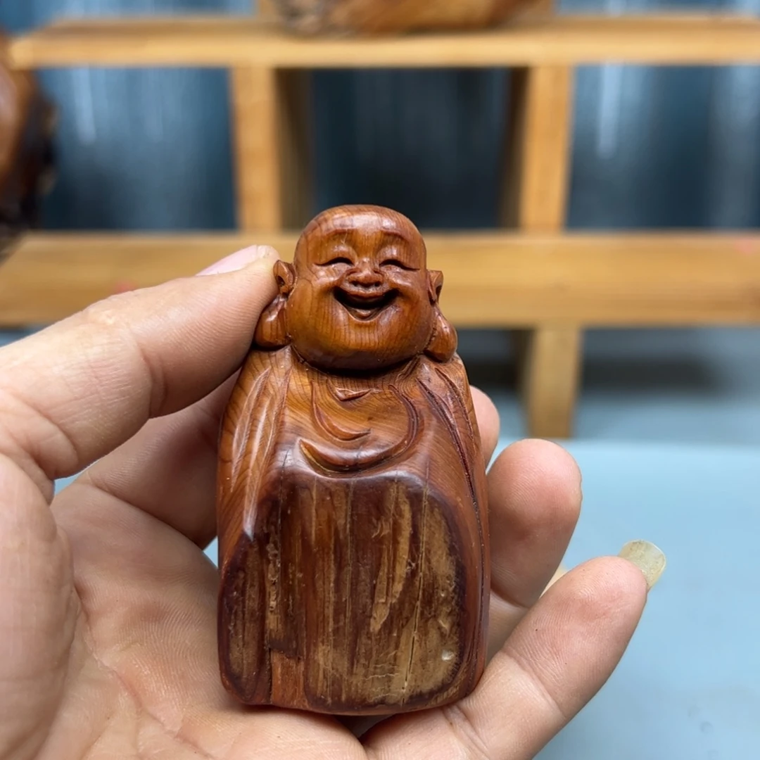 木***7木崖柏木摆件手把件