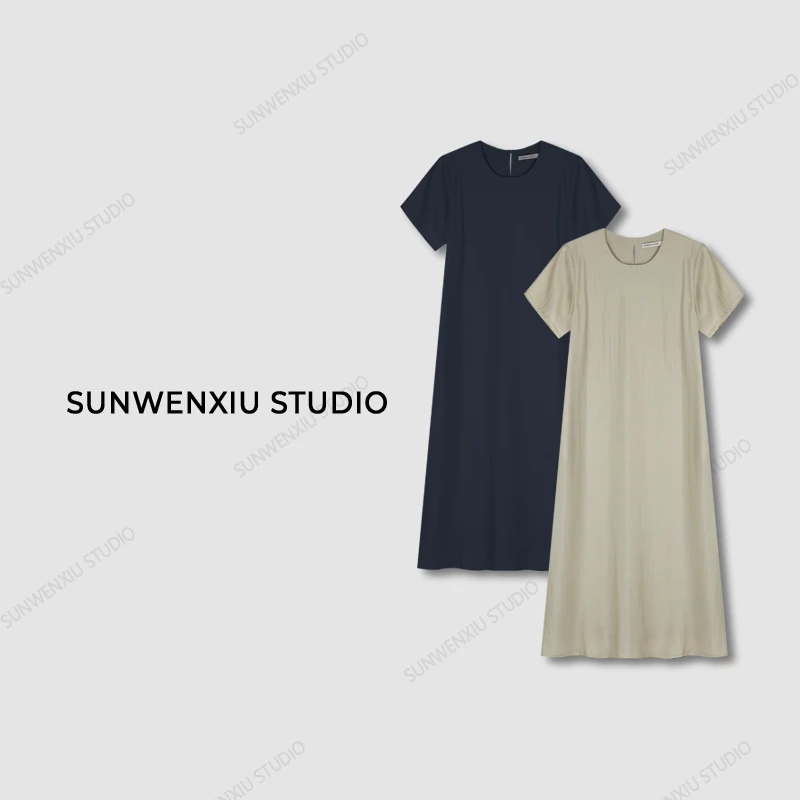 swx studio5店 ”智性至上“法式优雅双版本长短款连衣裙