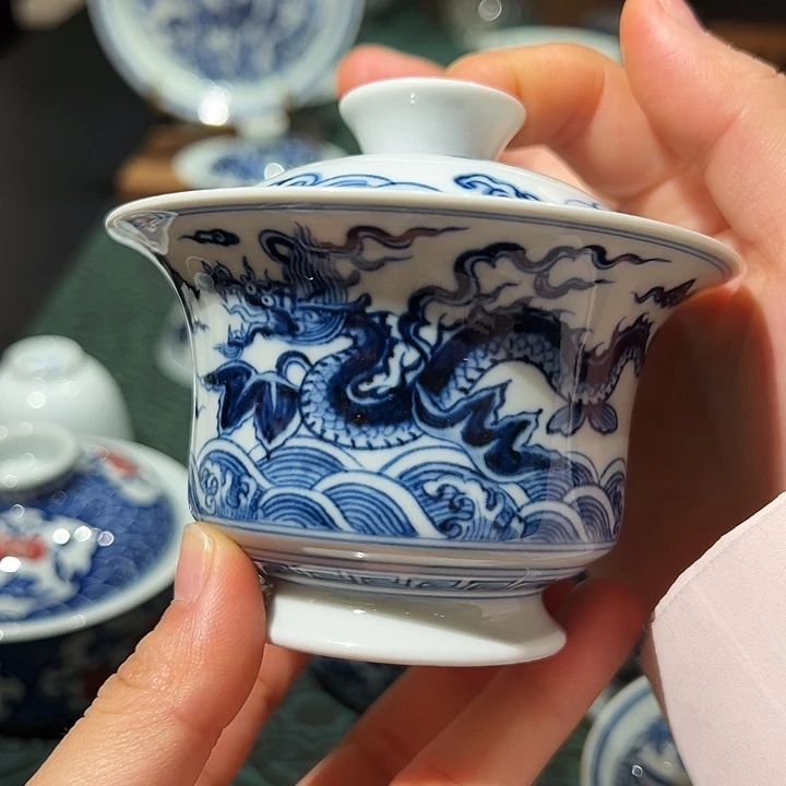 微瑕乎雨良物名窑口胎釉单杯杯