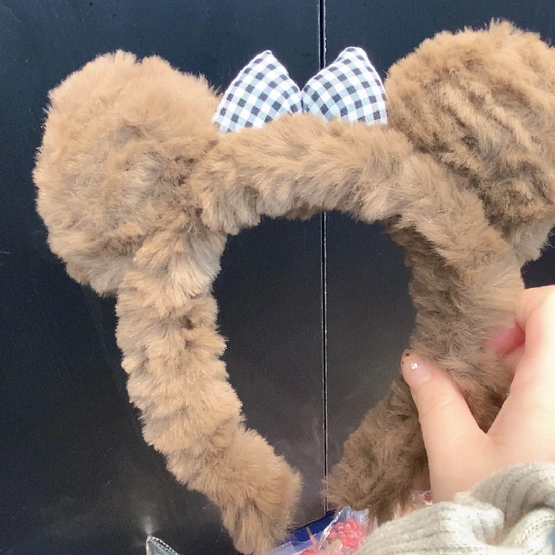 布艺非金属毛毛发箍