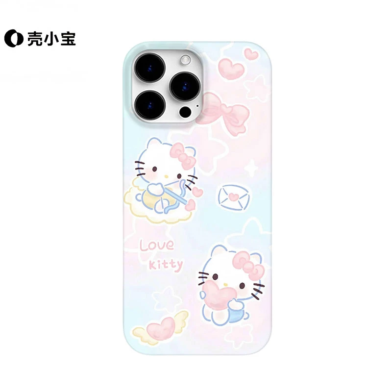 爱心信封凯蒂猫适用苹果15pro手机壳iphone16可爱14/13小众12/11p