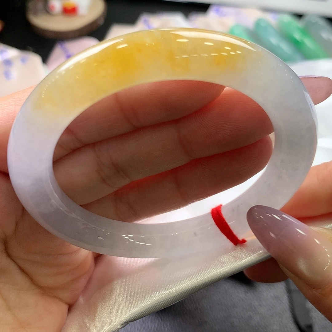 翡翠未镶嵌手镯55.4圆