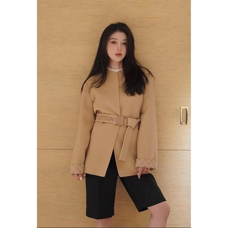 未使用 LouisVuitton/路易威登  收腰带腰带短款大衣41717