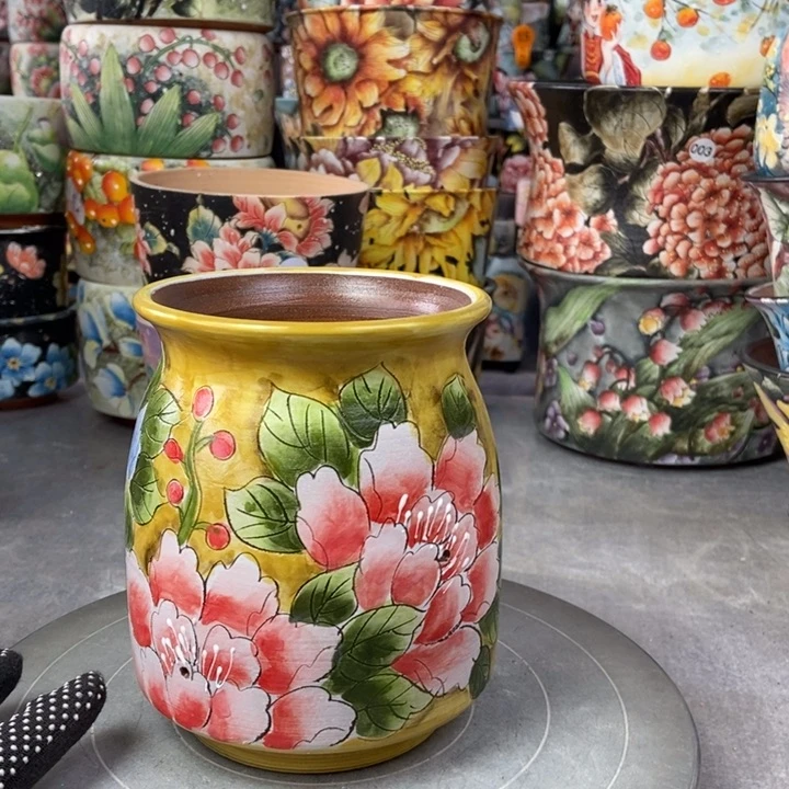 红陶景德镇艺术手绘作品