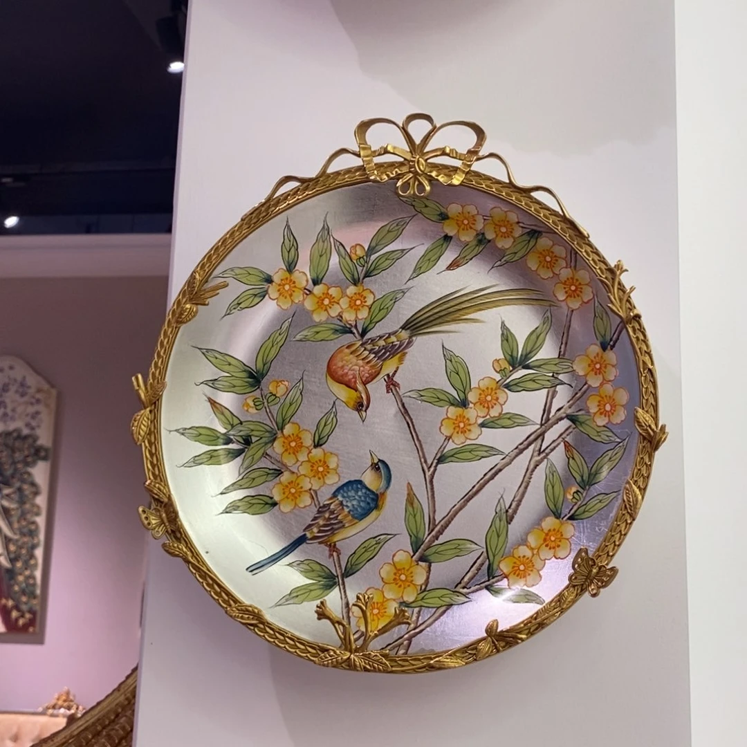 陶瓷精美陶瓷+铜纯手绘画
