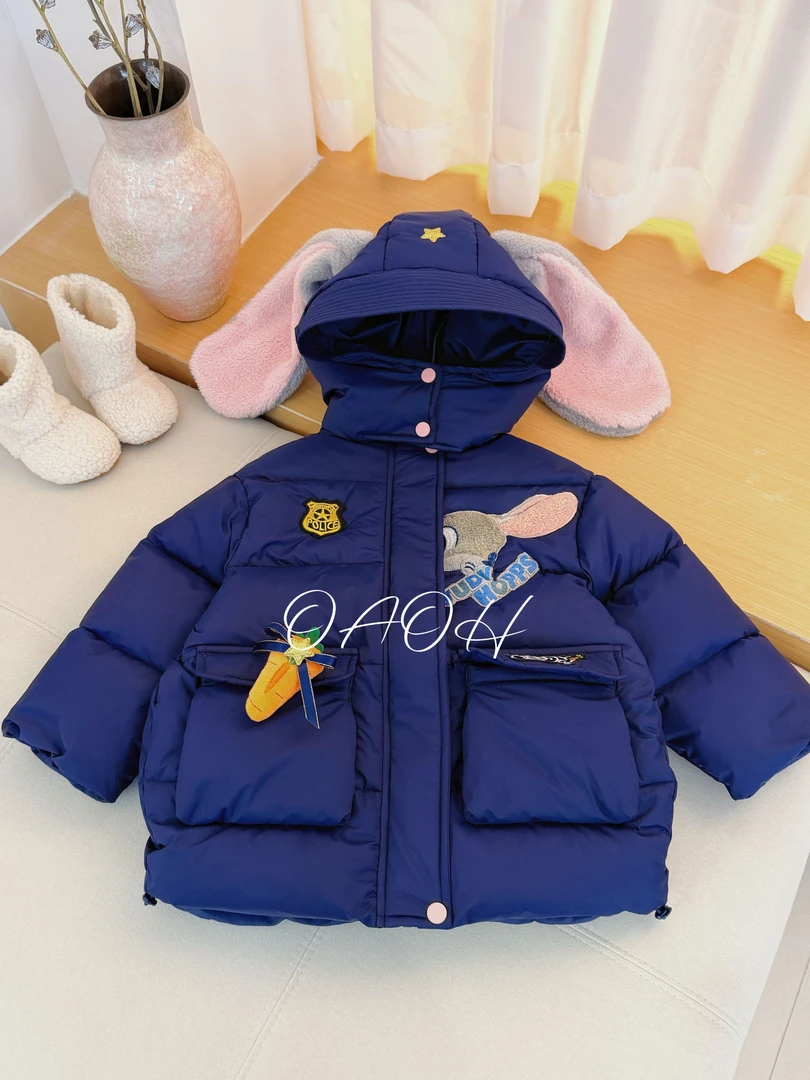 OAOH冬季女中大童棉服儿童卡通可爱棉袄夹棉棉衣W8320