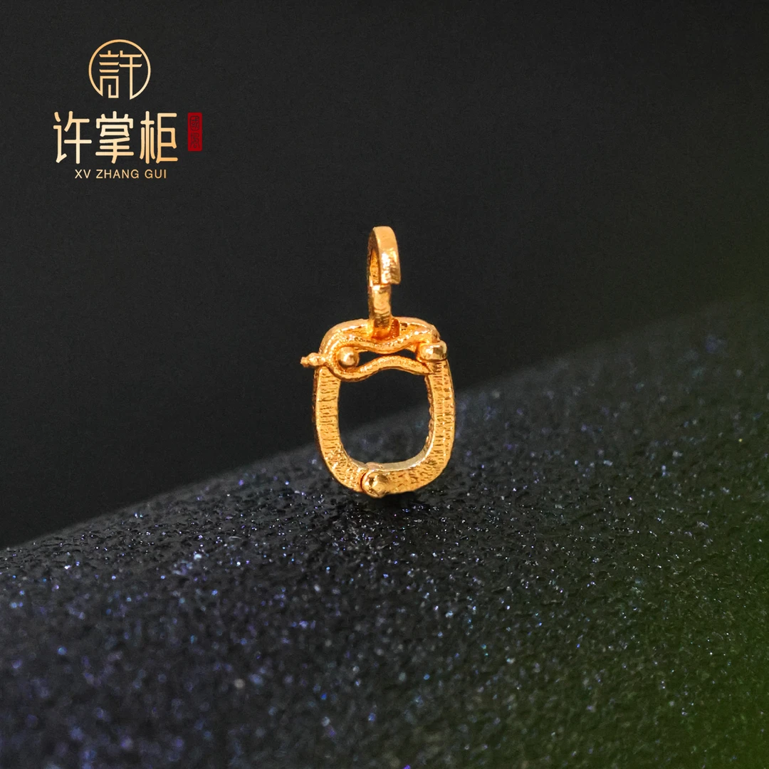 许掌柜｜金耀慧扣 18K金万能扣吊坠素款配饰国潮经典简约百搭精致