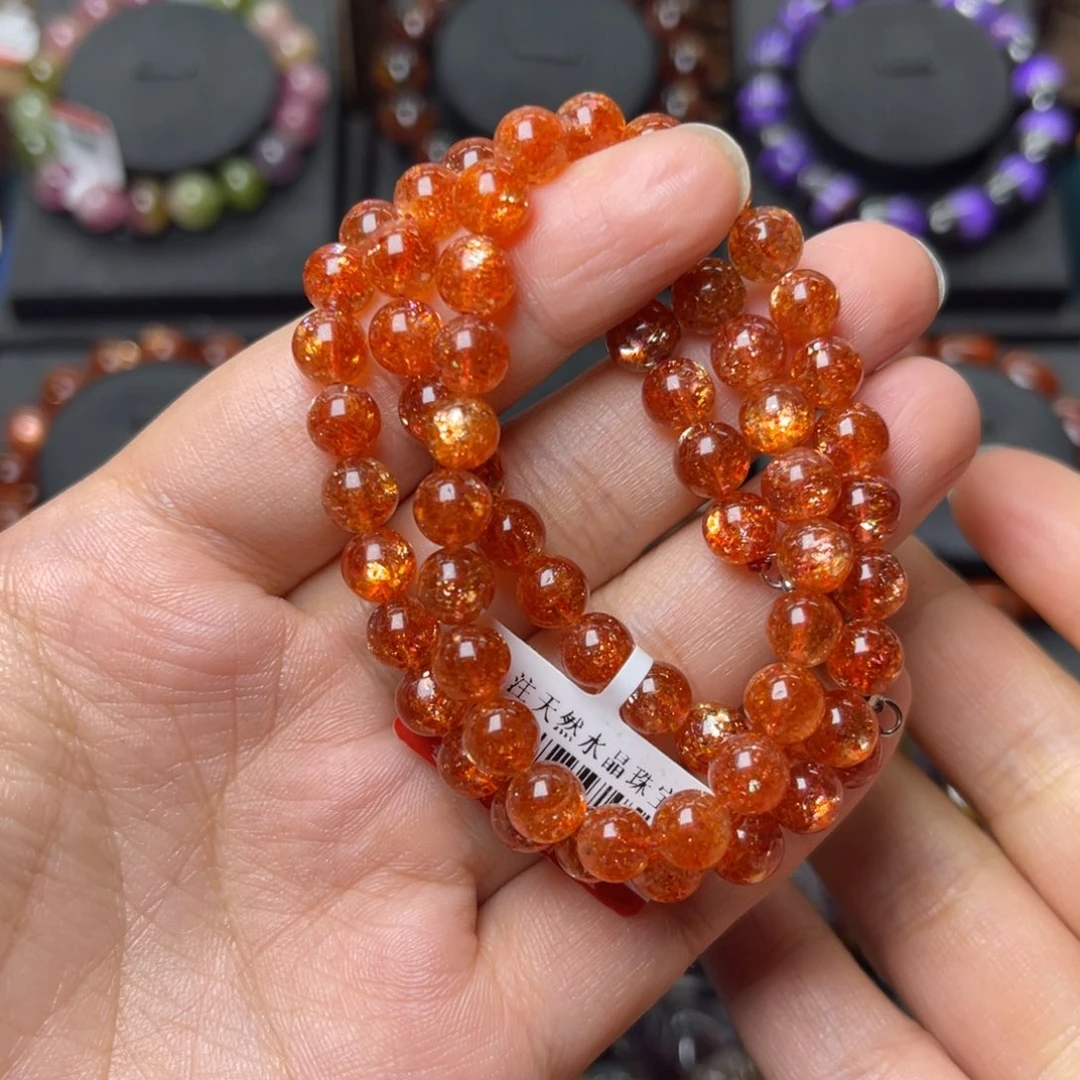 未镶嵌手链长石金太阳项链6mm