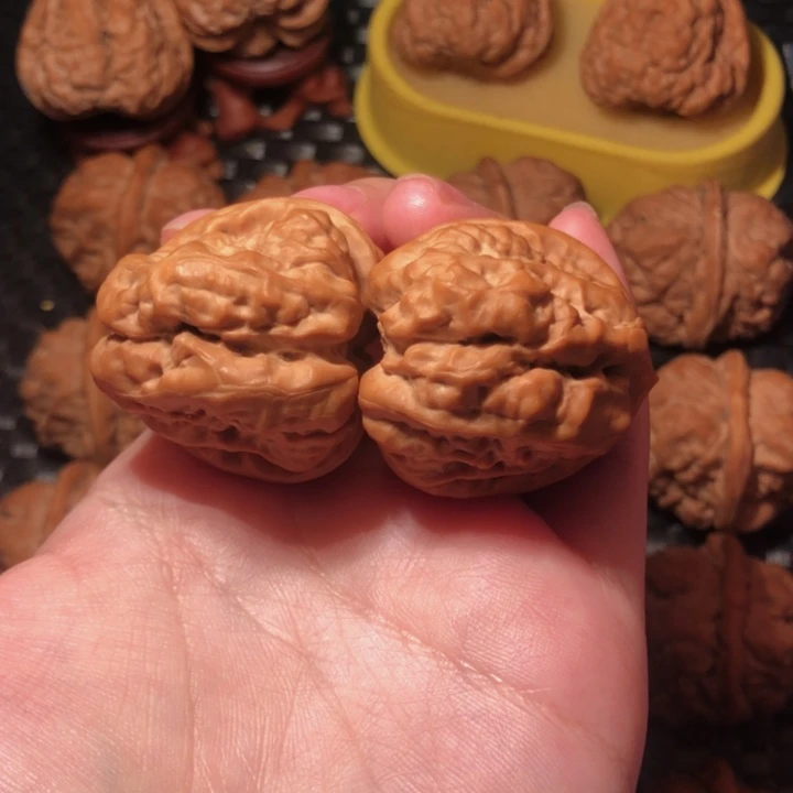 没***抖文玩核桃把件蛙王