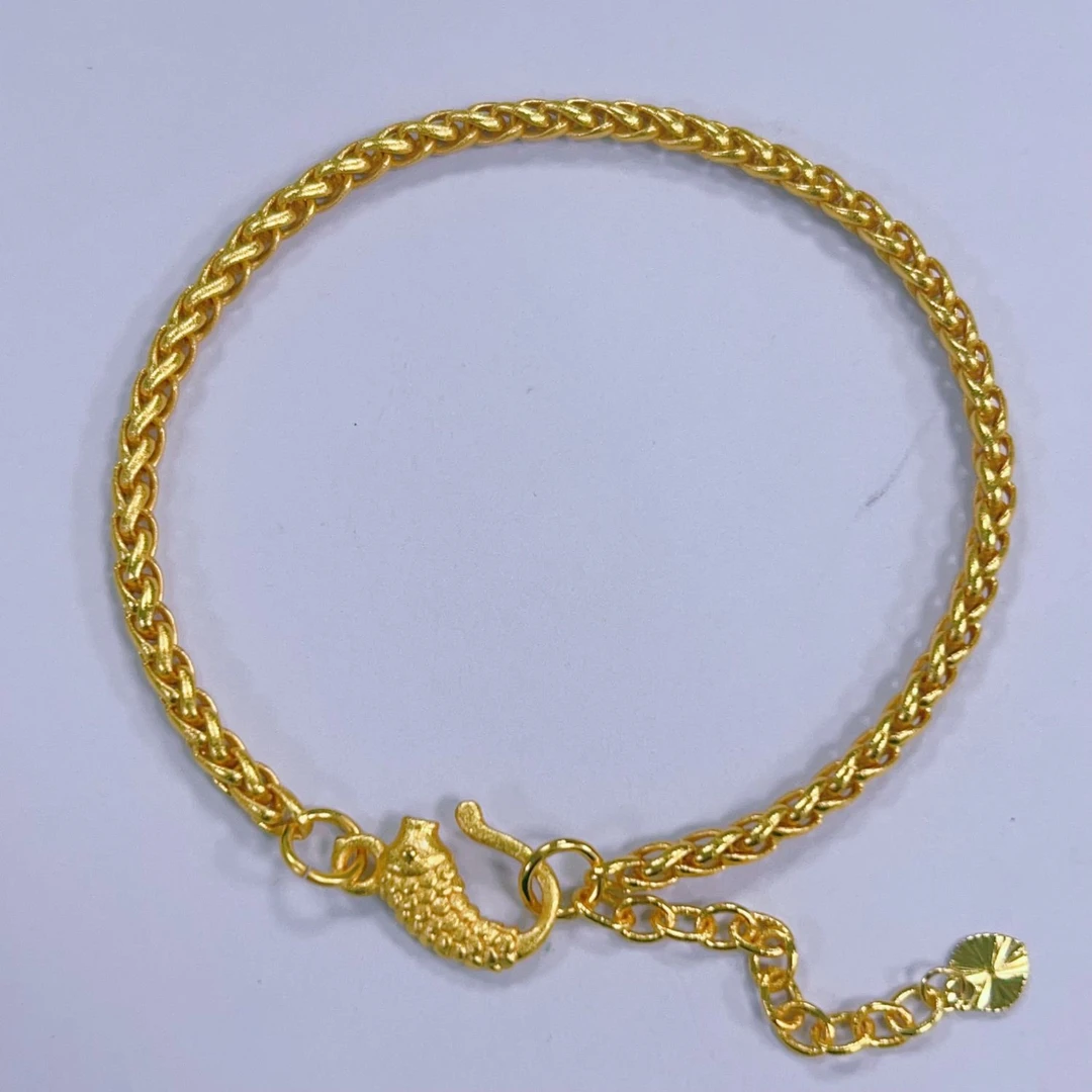 合金手链 【鸣钻国际MZ】合金 锦鲤小鱼麦穗手链 HEJS364