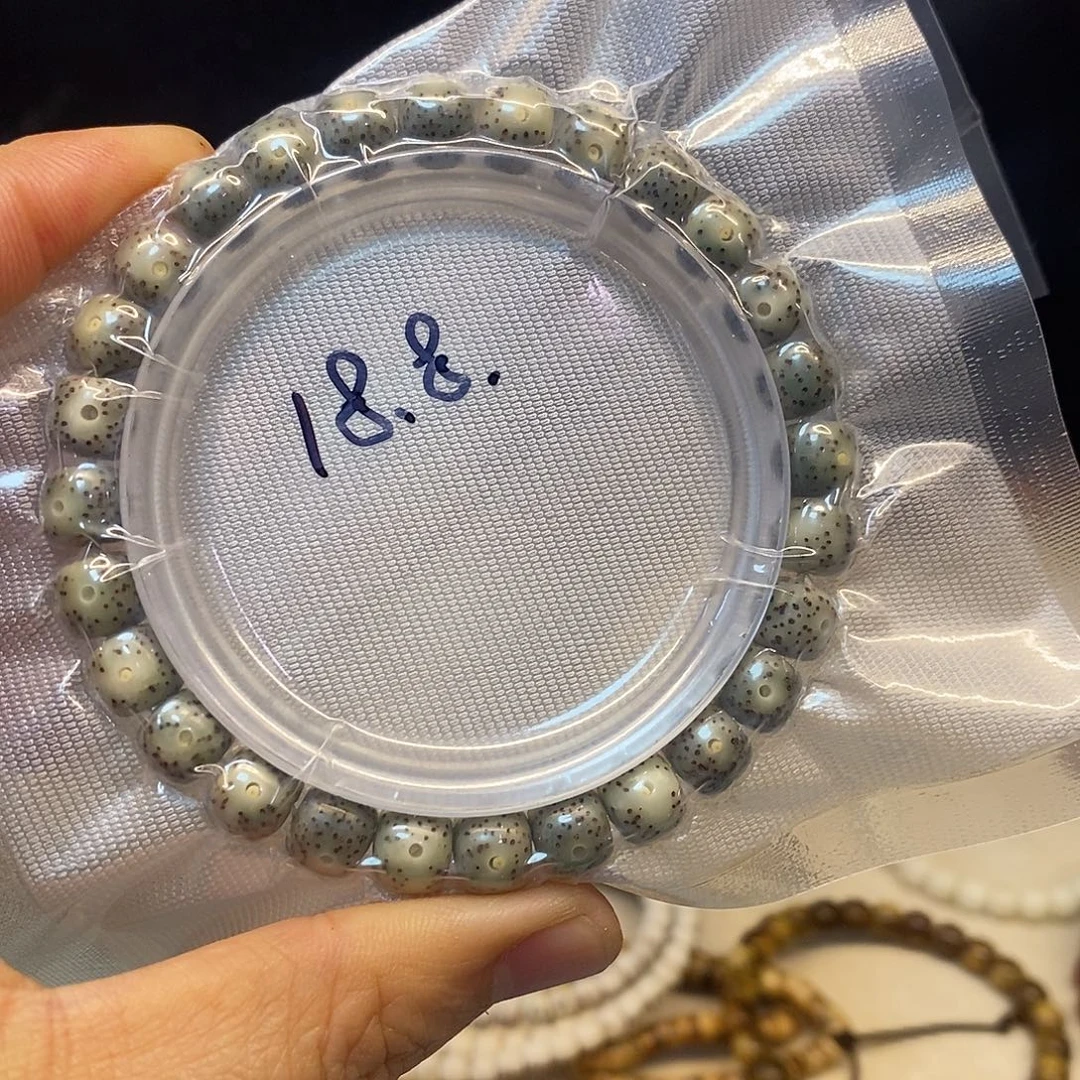 星月菩提手串87单圈糯冰