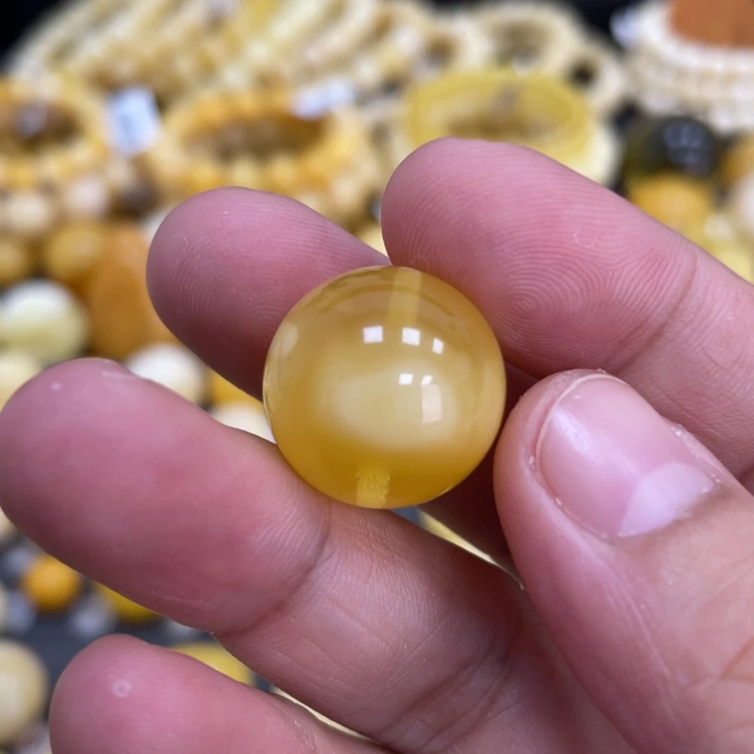 未镶嵌蜜蜡裸石17.9mm瑕疵福利