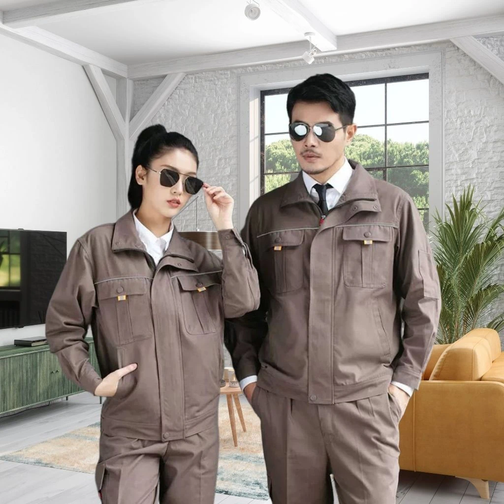 【耐磨防烫】纯棉长袖耐磨厂服工厂春秋款工作服舒适工服汽修上衣