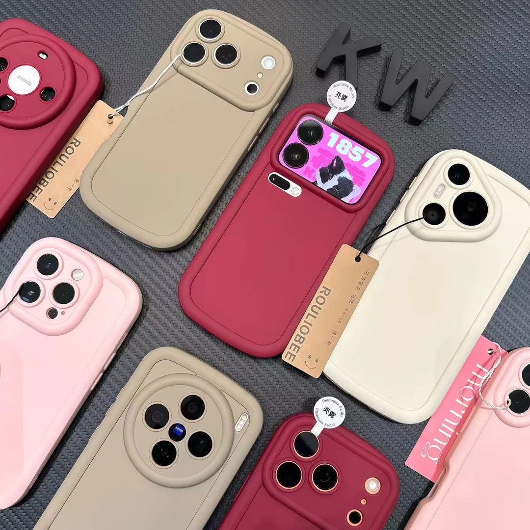 秋冬高颜值泡芙壳适用苹果16/17手机壳iPhone15小米14vivoppo华为