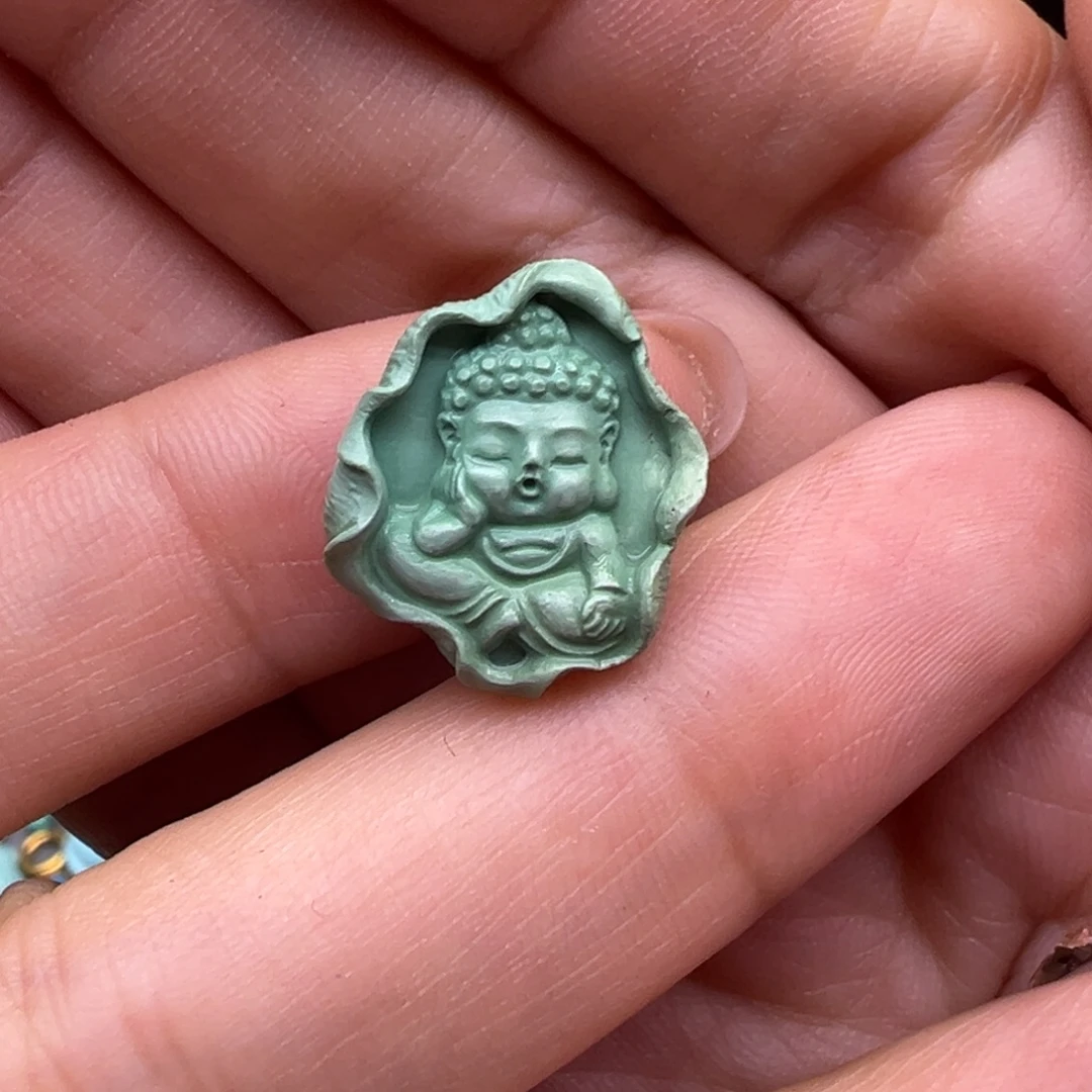 绿松石未镶嵌珠宝半成品配件