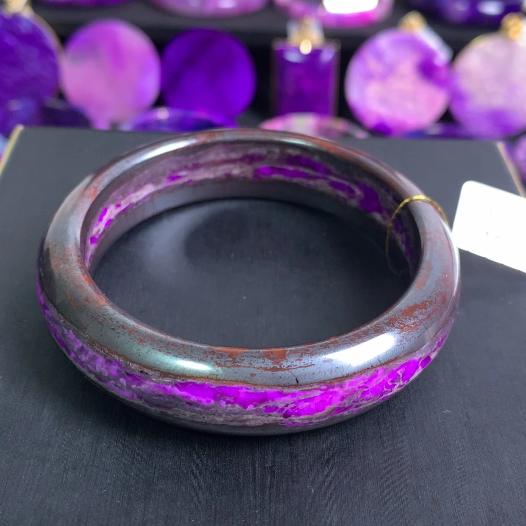 苏纪石（舒俱来）未镶嵌丝绒手镯58+